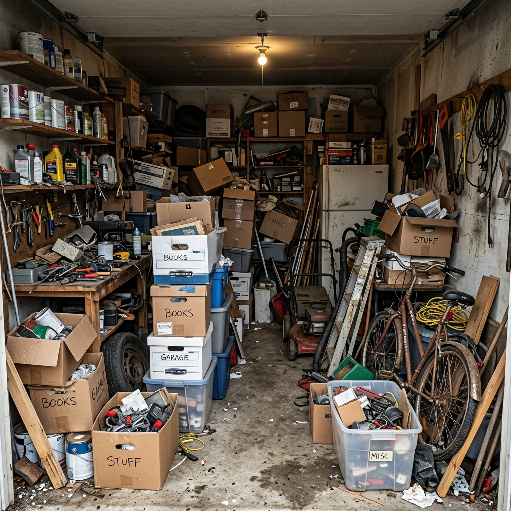 Cluttered Garage