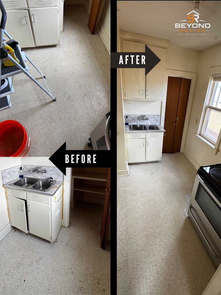 Beyond Revive Real Kitchen and Flooring Deep Clean Transformation